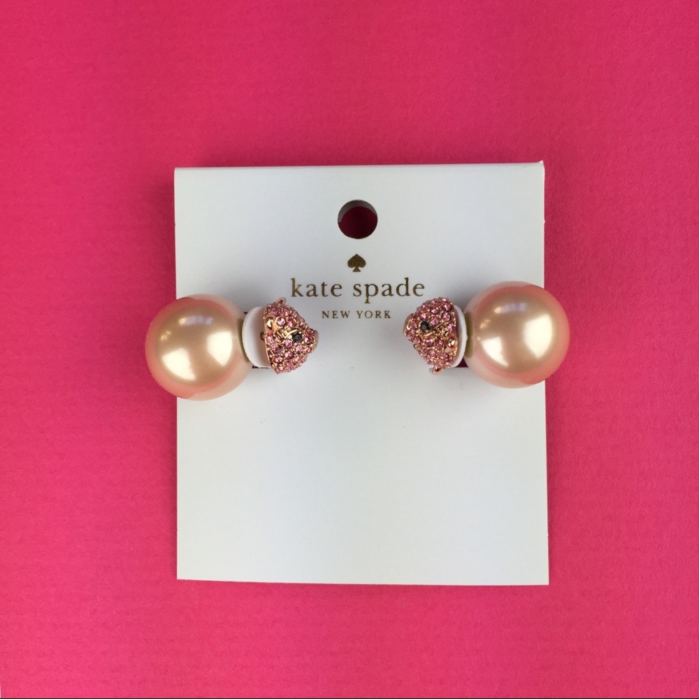 Kate Spade Imagination Pave Pig Reversible Earring
